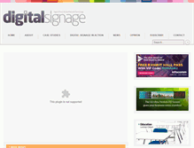 Tablet Screenshot of digitalsignagemagazine.com.au